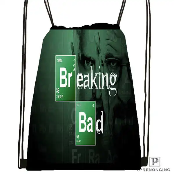 Пользовательские_ breaking-плохо-Аарон@ 1 Drawstring сумка-рюкзак милый рюкзак детский Ранец(черный назад) 31x40 см#2018611-26