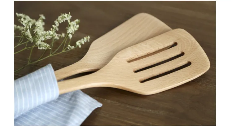Китайский стиль деревянный шпатель кухонная деревянная ложка набор кухонная утварь 30,5x7,7 см