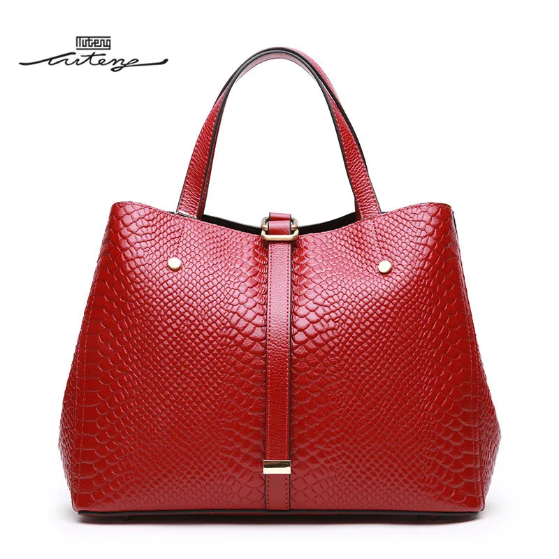 TU-TENG 2018 Fashion Women Totes Handbag Female Genuine Leather Handbags Ladies Portable Shoulder Crossbody Bag Tote G77780 TU-TENG 2018 Fashion Women Totes Handbag Female Genuine Leather Handbags Ladies Portable Shoulder Crossbody Bag Tote G77780