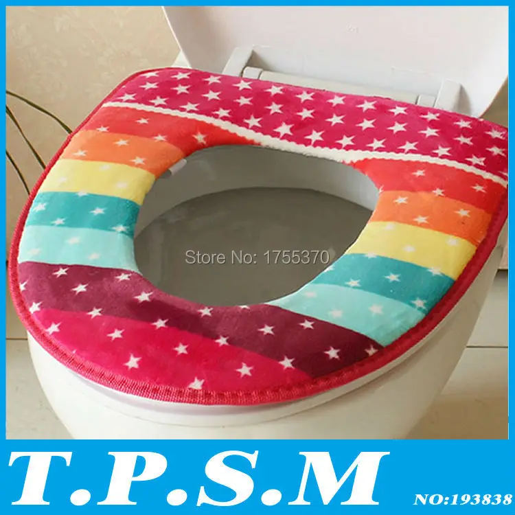 Winter Toilet Seat Warmer Coral fleece Thicken Carpet Toilet Seat Cover