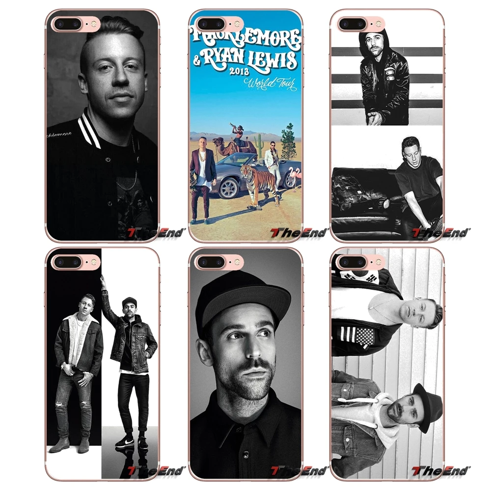 Мягкий ТПУ чехол для Samsung Galaxy S3 S4 S5 MINI S6 S7 edge S8 Plus Note 2 3 4 5 Grand Core Prime Macklemore и Ryan Lewis |