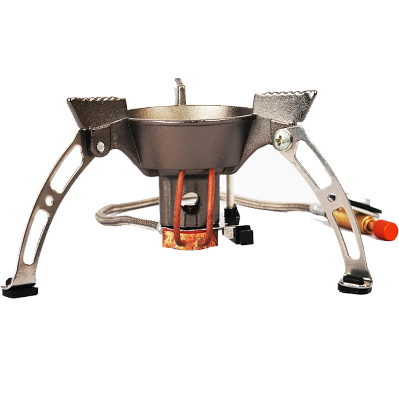 Windproof outdoor gas stove portable split cooker camping hiking