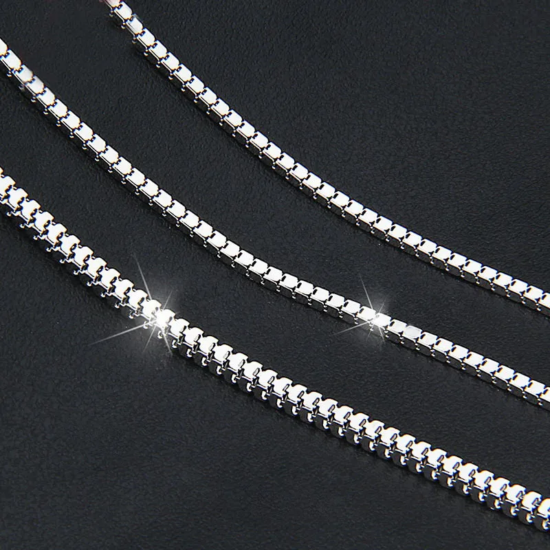Sterling Silver Italian Chain Necklace 2.4mm Snake