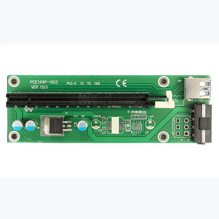 

10x PCI-E Express 1x To 16x Extender Riser Board Card + USB 3.0 SATA Power Cable