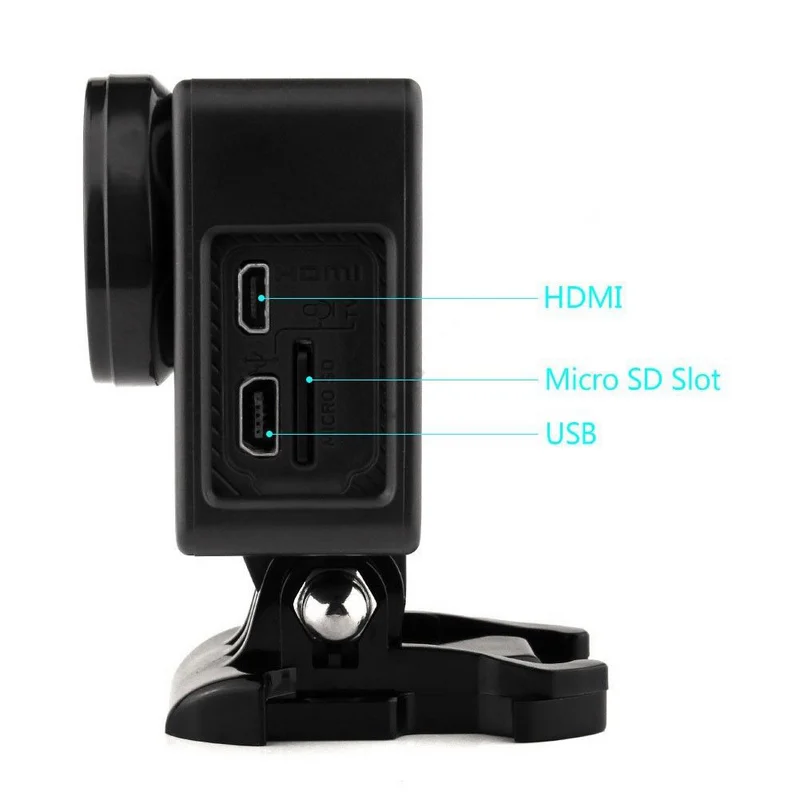 New Standard Border Frame Mount UV Lens Protective Housing Case+Basic Mount+Screw+Lens Protector Cover For Gopro Hero 4 3+ 3