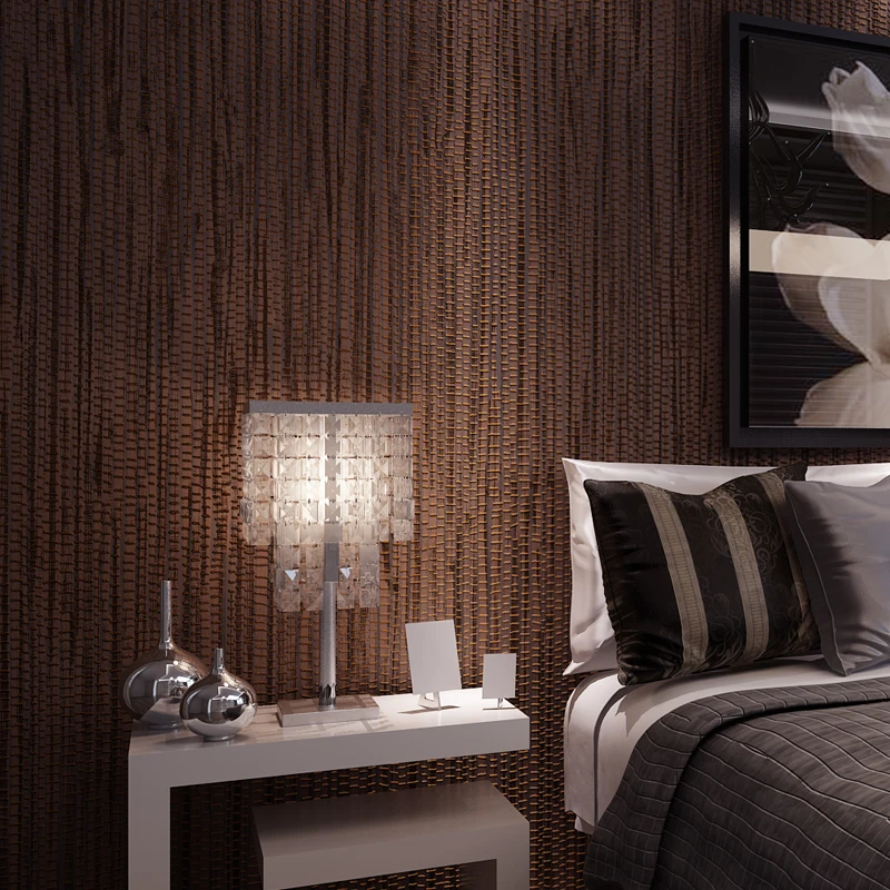 Nonwoven Wall covering Simple Textured Striped Wallpaper Modern Home Decor Bedroom Living room Sofa Beige Grey Wall paper W146 Nonwoven Wall covering Simple Textured Striped Wallpaper Modern Home Decor Bedroom Living room Sofa Beige Grey Wall paper W146