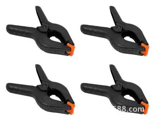 

free shipping Tools 6PCS 6 Inch Black Plastic Nylon Spring Clamps Set for Paper Photo Backdrop Background Woodworking