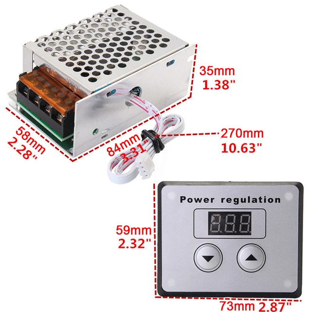 AC Regulator 4000W 220V Mayitr SCR Voltage Regulator Dimmer Electric