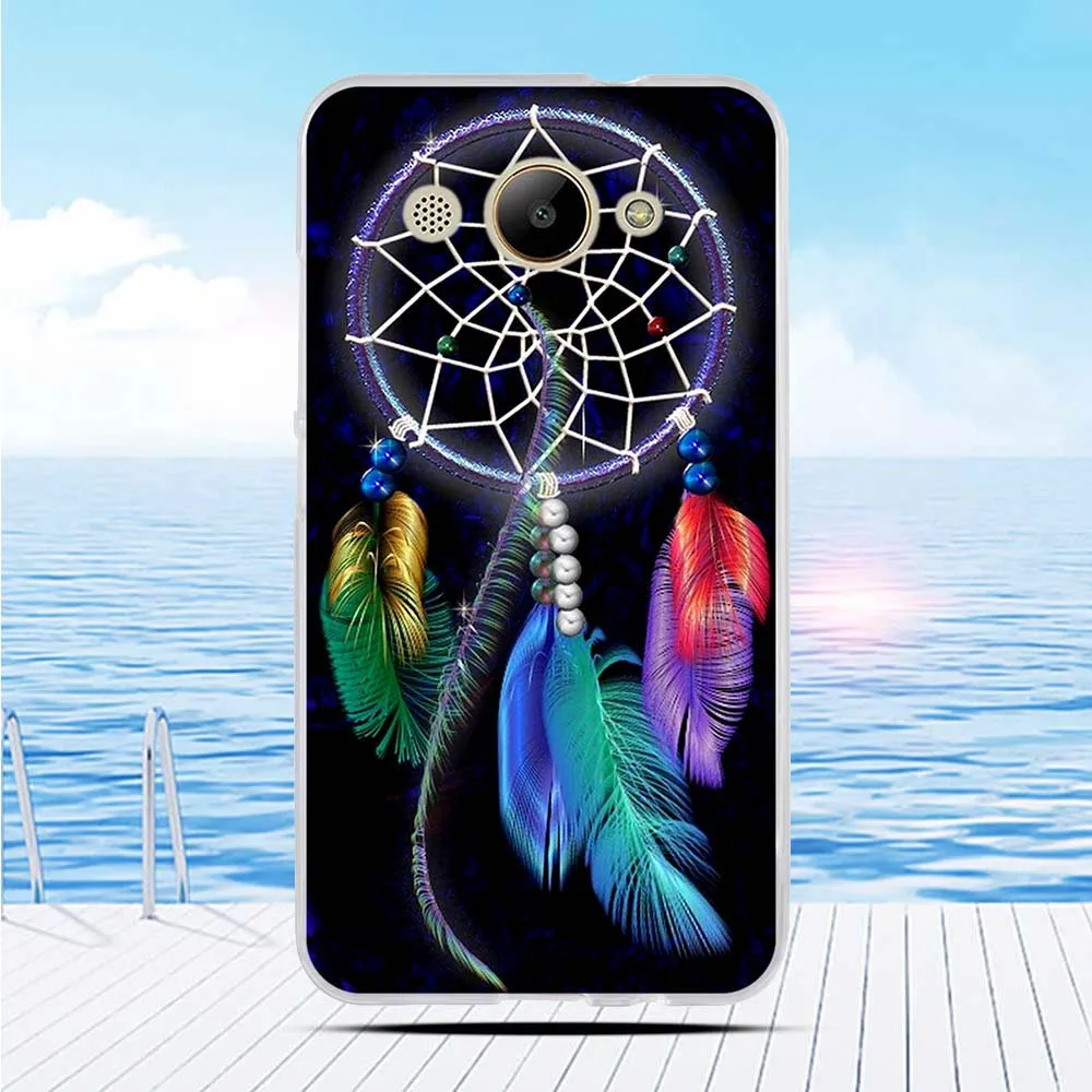 Задняя крышка с 3D рельефным принтом для Huawei Y3 2018 мягкий силиконовый чехол из ТПУ
