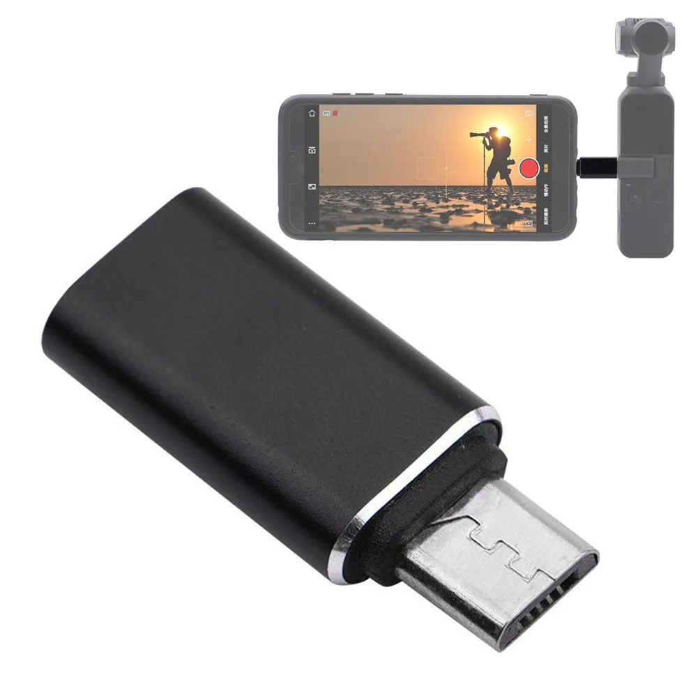 Карданный адаптер Интерфейс ручной конвертер USB C Type к микро usb телефон маленькая