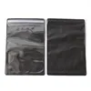 100pcs Thick One Side Clear Plastic Jewelry Zip Lock Bag Black PVC Anti-oxidation Plastic Rings Beads Pearl Storage Pouches 2