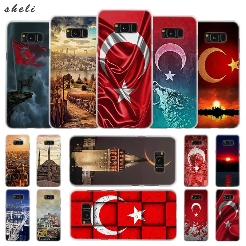 Флаг Турция Стамбул прозрачный обратите внимание; размеры 9 и 10 pro Жесткий чехол КРЫШКА ДЛЯ samsung Galaxy S4 S5 S6 S7 S8 S9 плюс край мини s10 lite