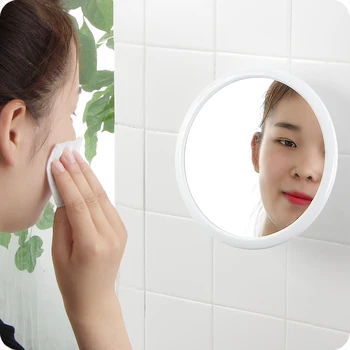

Round Suction Wall Mirror For Bathroom Vanity Rotatable Smart Mirror 2 Size