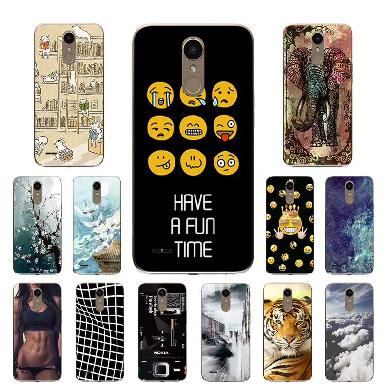 for LG K10 2017 Case Soft Silicone Expression Printing LV5 / X400 M250 M250N Cover Phone Bags |