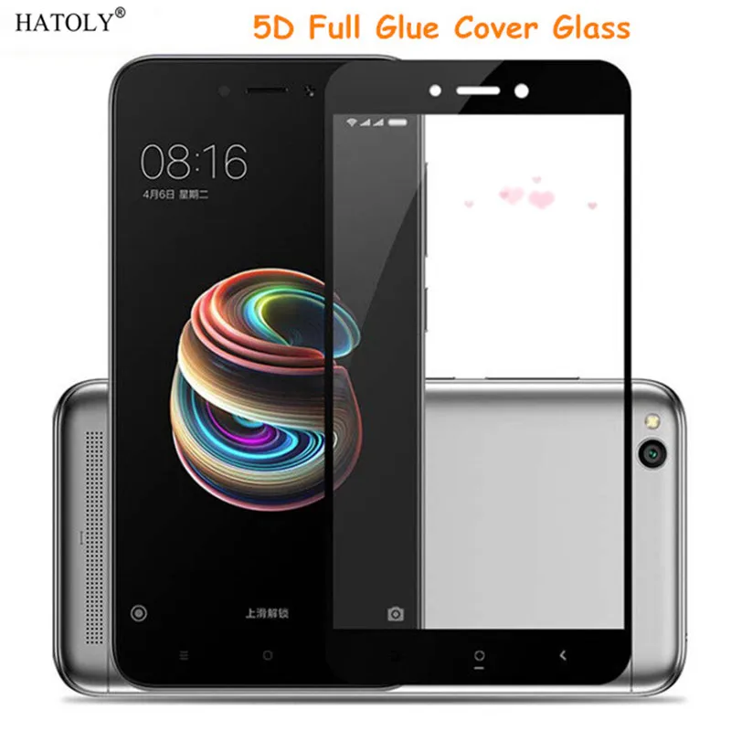 

For Glass Xiaomi Redmi 5A Tempered Glass Screen Protector Redmi 5A 5D Full Coverage Protective Phone Glass For Xiaomi Redmi 5A