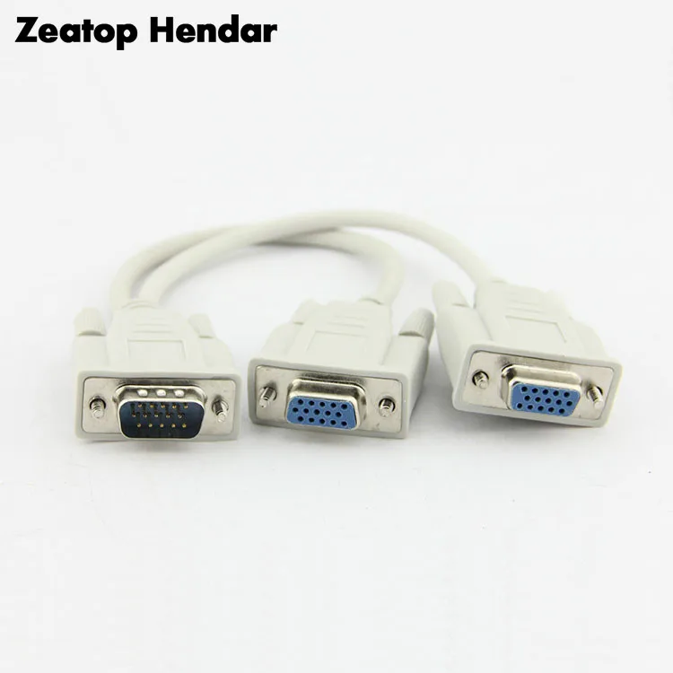 Высококачественный разветвитель VGA HD15 (15-pin) DB15 Y штекер-гнездо M/F Кабель-адаптер