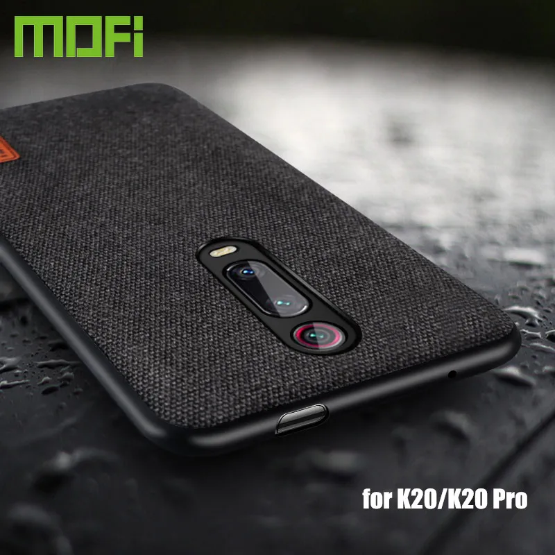

for xiaomi redmi k20 case cover MOFi original k 20 back fabric cloth silicone capas coque redmi k20 pro protective cases