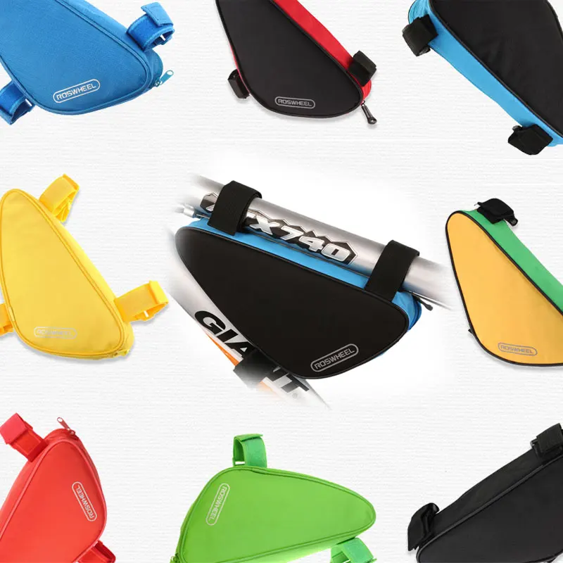 

Roswheel MTB Bike Bag Triangle Bycicle Bicycle Front Frame Tube Bag Mountain Bike Accessories Cycling Bag Panniers Bike Basket