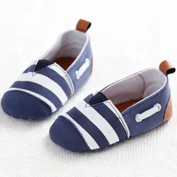 Дети младенческой новорожденных малышей обувь для мальчиков и девочек Мягкая Подошва кроссовок парусиновая обувь