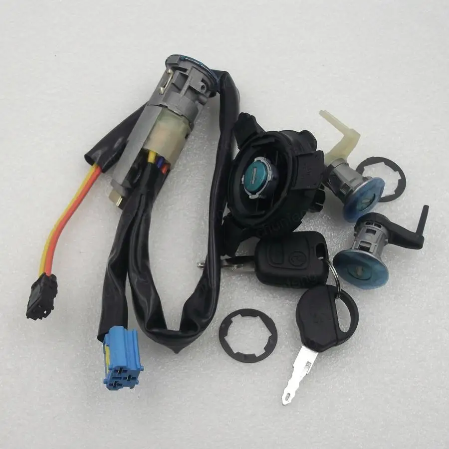 for Peugeot 206 207 full lock the ignition lock cylinder tank car door