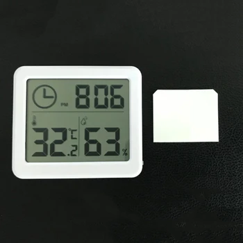 

Ultra-thin Digital Clocks LCD Electronic Temperature Humidity Desk Clocks Home Wall Clock Thermometer Hygrometer High Quality