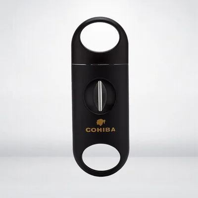 Портативный COHIBA металлический V образный нож пластиковый сигарный резак нож для курения аксессуары порт Куба Испания