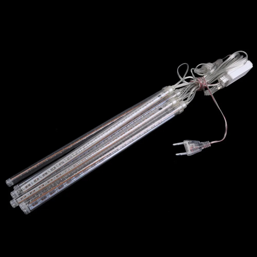 

6 Colors 50CM Meteor Shower Rain 8 Tubes Waterproof Bright LED Lights Outdoor Christmas Festival Decoration Lamp EU/US Plug