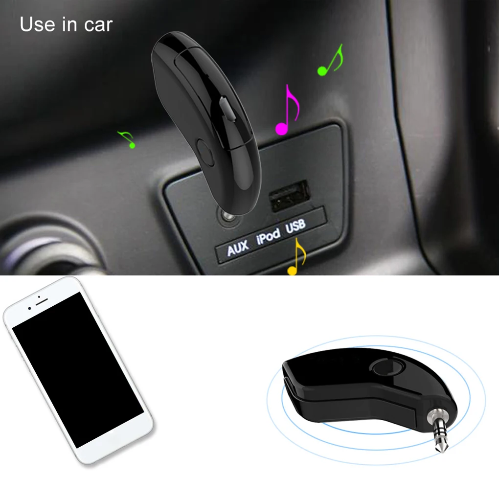 Мини 3,5 мм AUX аудио беспроводной Bluetooth 4,2 EDR стерео музыкальный приемник домашний автомобильный адаптер для громкой связи