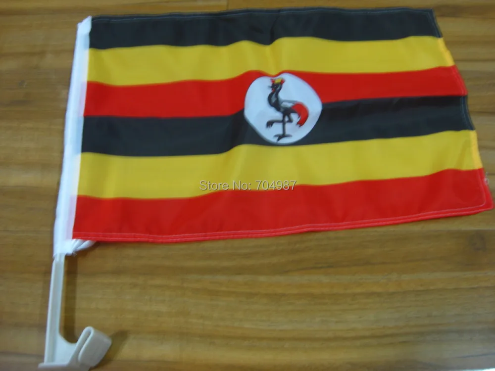 30 x 45 cm Jamhuri ya Uganda car window flag banner free shippingin