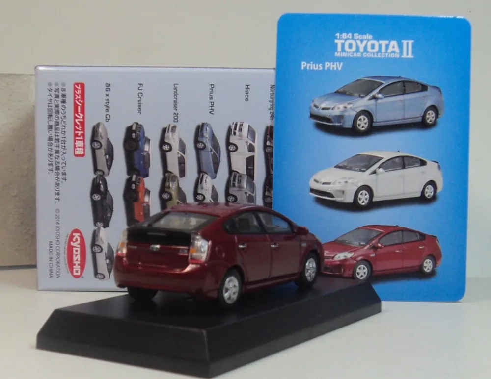 Игрушечные автомобили kyo sho 1:64 Toyo ta prius PHV boutique из сплава детские игрушки модель