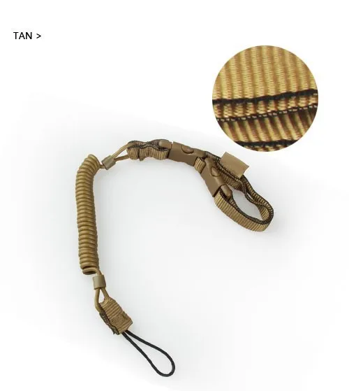 

Mini Tactical Military Airsoft Gun Pistol Lanyard Spring Small Sling Strap For Hunting sand