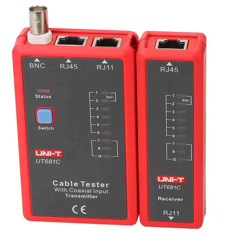Тестер кабелей UT681C UT681HDMI светодиодный сетевой тестер LAN Ethernet телефон BNC HDMI