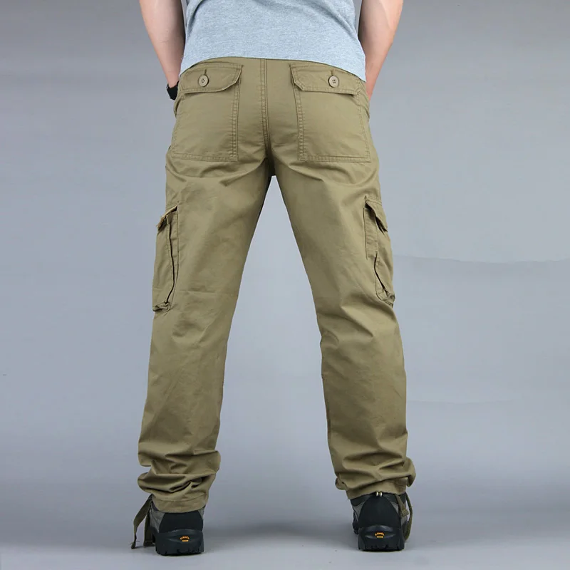 Spring Autumn Multi Pocket Militar Cargo Pants Men Combat Army Tactical Military Pants Joggers Cott