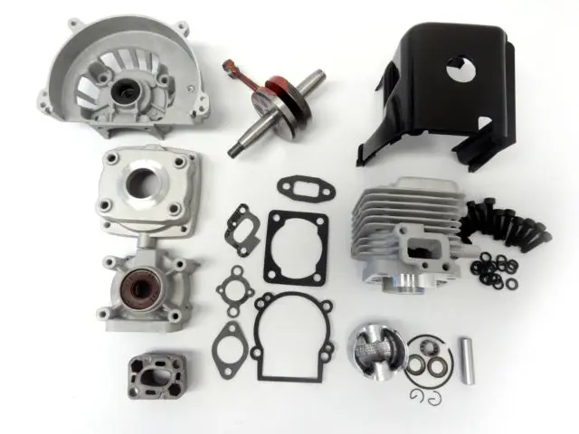 4 Bolt 38mm 34cc Long Block Rebuild Kit1