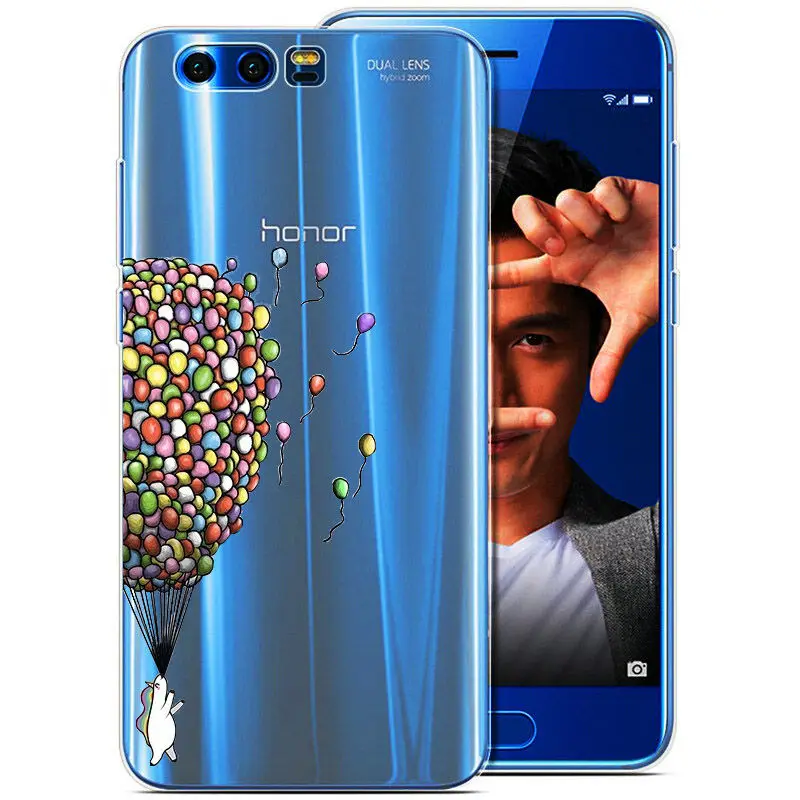 Силиконовый чехол Arvin для huawei Honor 9, мягкий ТПУ чехол для huawei Honor 9, Премиум Тонкий кристально прозрачный чехол с рисунком - Цвет: 07