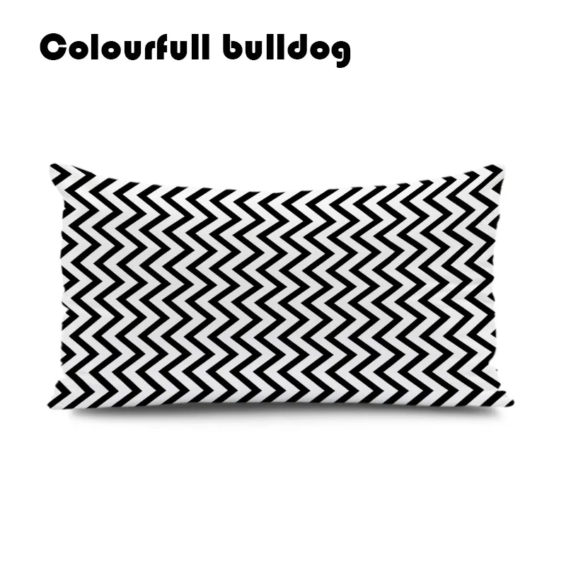 Заказная Геометрическая Подушка с геометрическим рисунком черный и белый диван сиденье полиэстер абстрактная горная подушка - Цвет: 7