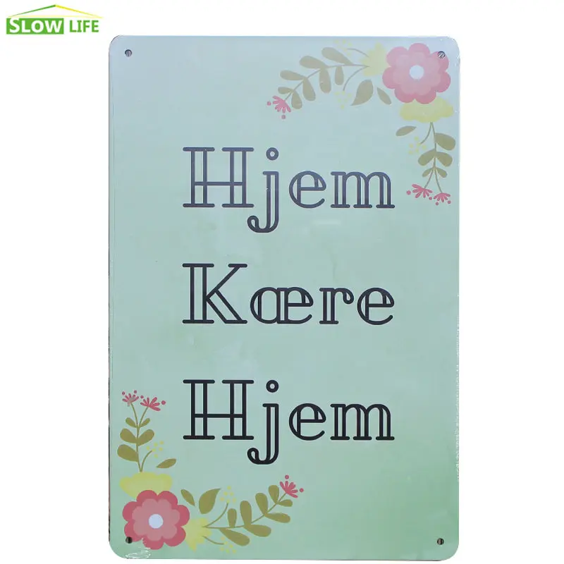 Hjem Kaere Hjem Metal Tin Sign Hotel/Family Wall Decor Metal Sign Vintage Home Decor Metal Plaque Retro Painting Art Poster Hjem Kaere Hjem Metal Tin Sign Hotel/Family Wall Decor Metal Sign Vintage Home Decor Metal Plaque Retro Painting Art Poster