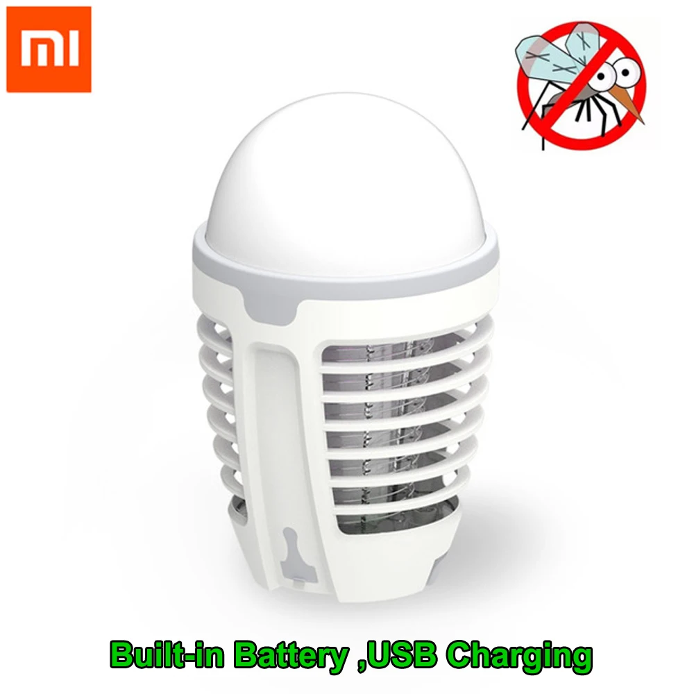 

Xiaomi Mijia LED Mosquito Killer Lamp Bulb Mosquito Dispeller Repeller Pest Trap Light 5W USB Rechargeable For Outdoor Camping