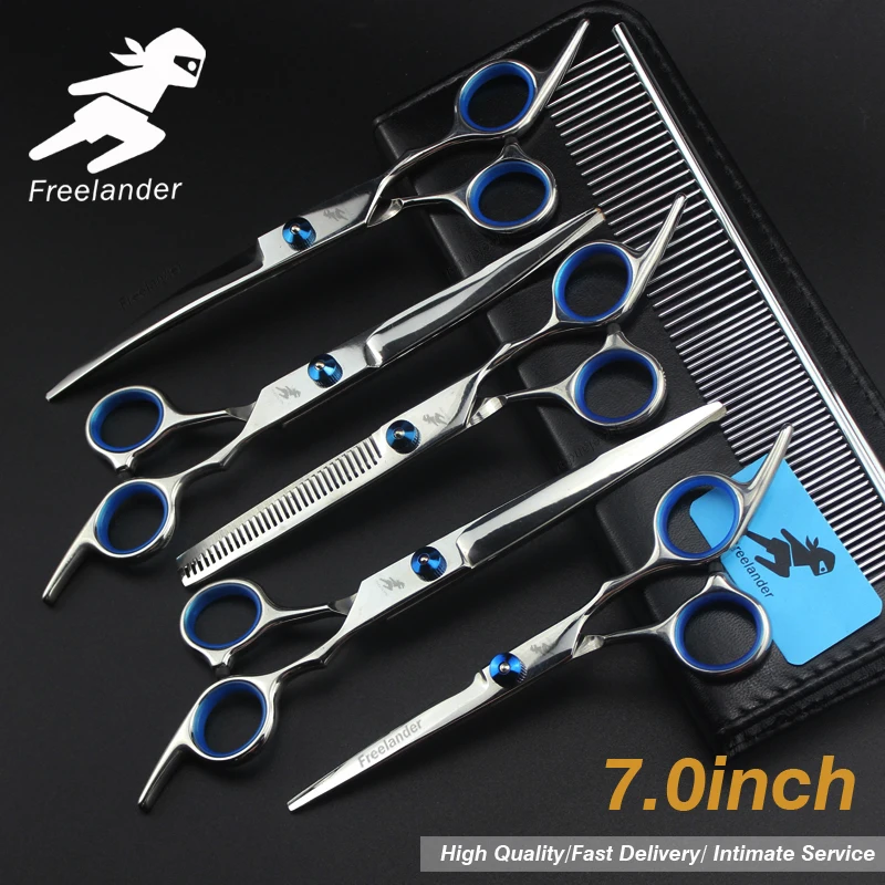 Cena 7.0 calowy zestaw nożyczek do strzyżenia zwierząt domowych proste cięcie zębów cięcie nożyczek do kości ryb