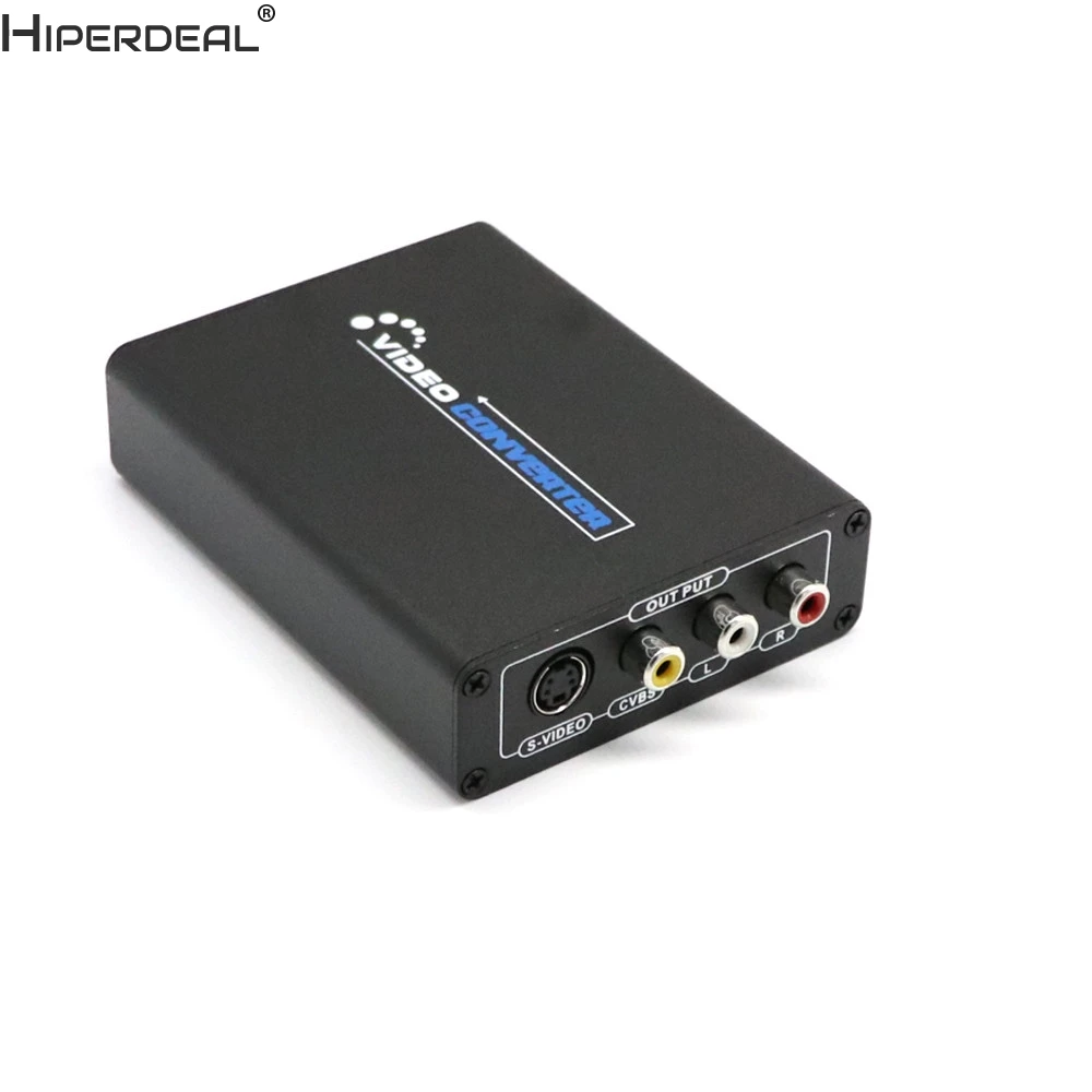 HIPERDEAL HDMI к 3RCA AV CVBS композитный и S-Video R/L аудио конвертер адаптер Upscaler Oct27