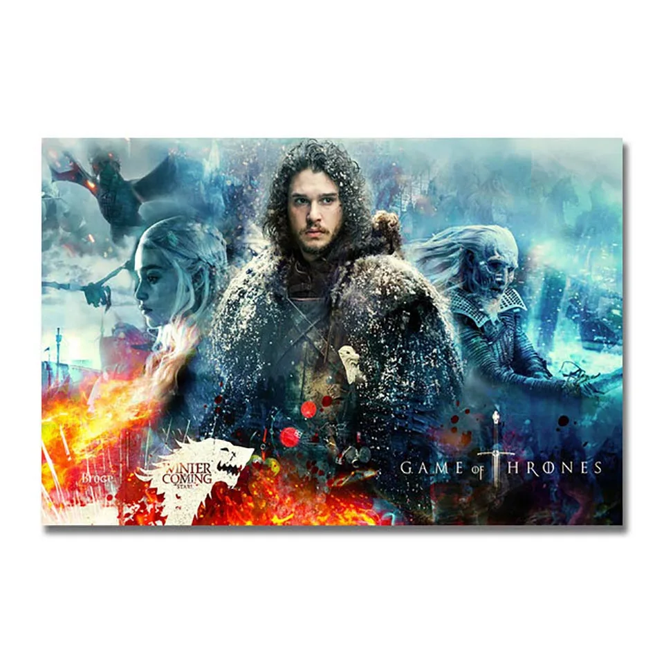 

5D Diamond Home Decoration Embroidery Movie Game Of Thrones Painting Cross Stitch Full Square Drill Picture Gifts Wall Artwork