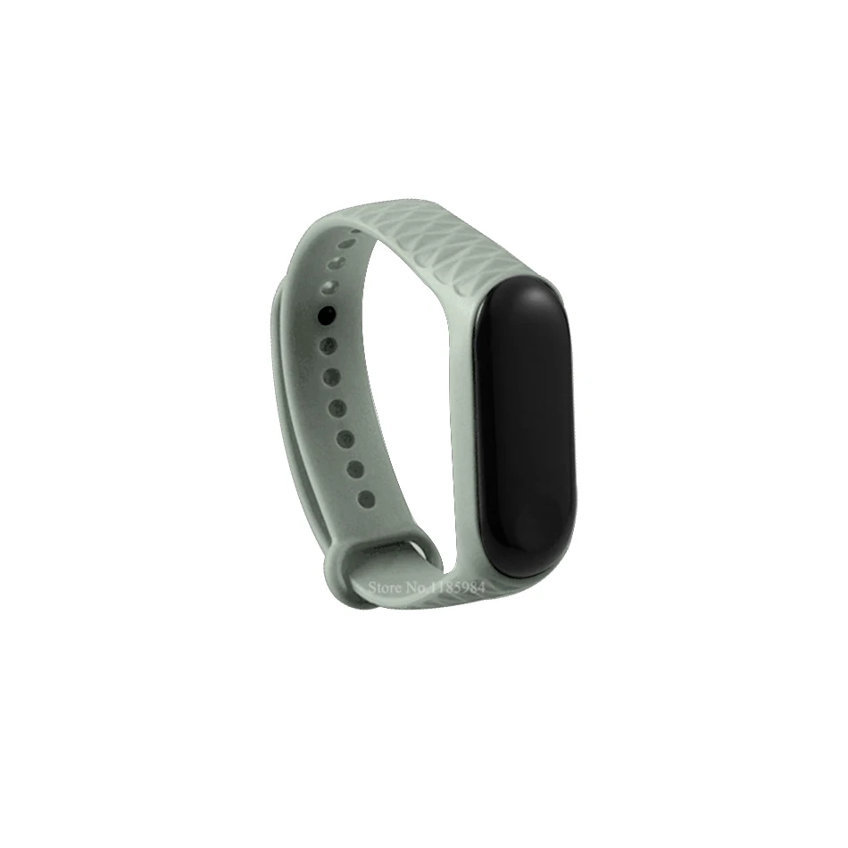 Новый Силиконовый браслет с ромбовидным узором для Xiaomi Mi Band 3 4 Miband3 miband4 Band3 Band4