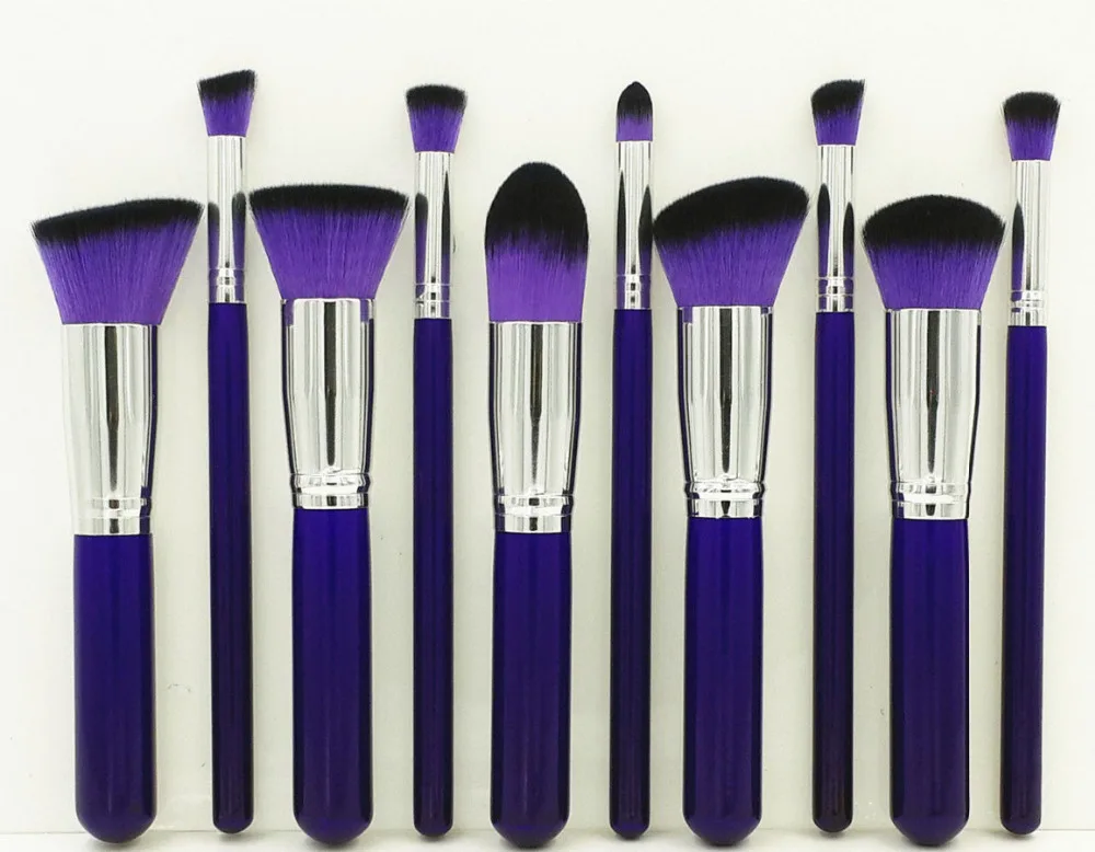 Tesoura de Maquiagem 10 pcs mulheres makeup brushes Comprimento : The Longest Approx.19cm, the Shortest Approx.15cm
