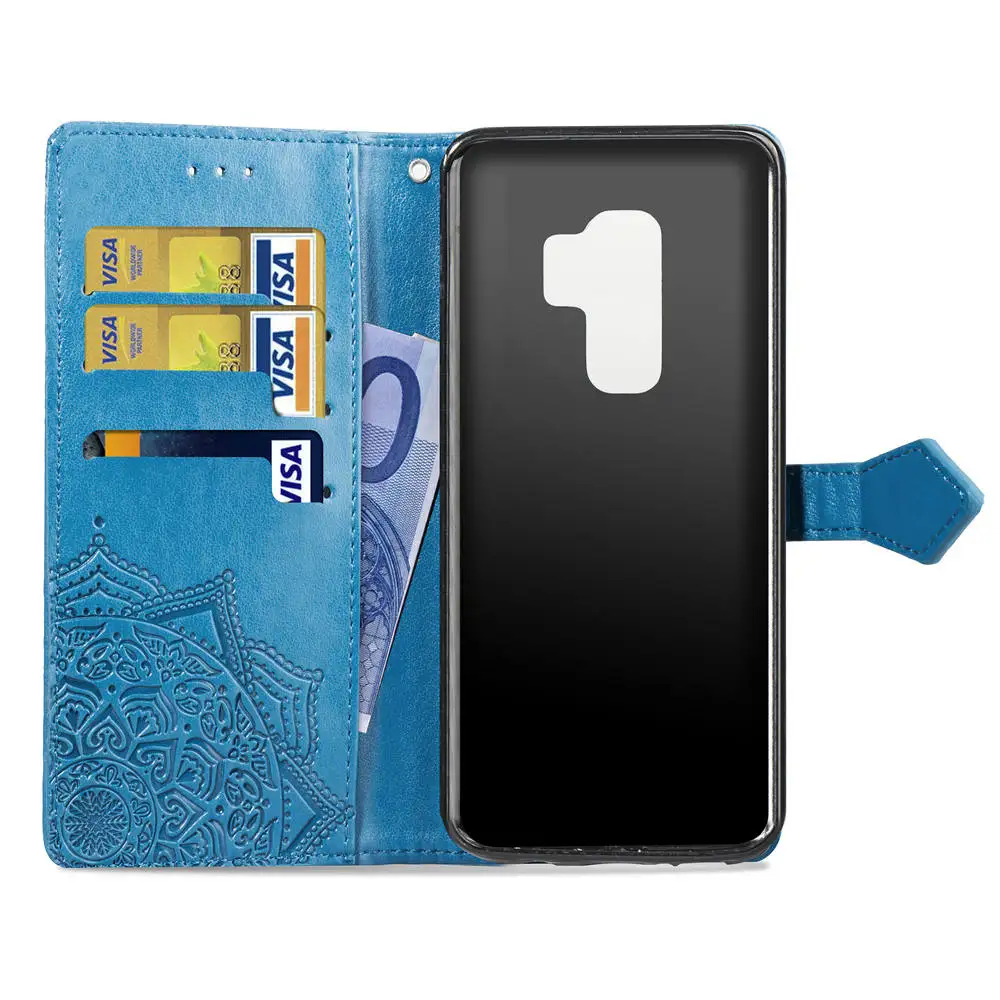Чехол-раскладушка кожаный бумажник чехол для телефона для samsung Galaxy S8 S9 S 8 9 плюс 8s 9s S8plus S9plus 8 плюс 9 Plus SM G960F G950F SM-G950F