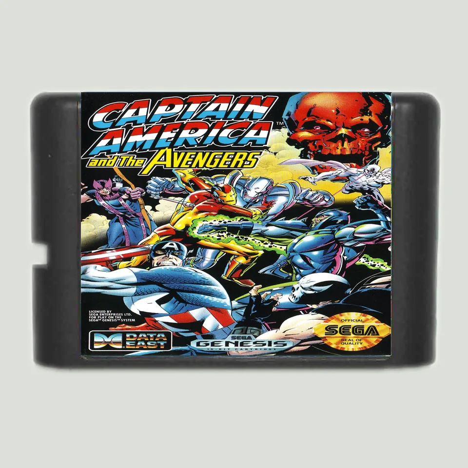 

Captain America And The Avengers 16 bit MD Game Card For Sega Mega Drive For Genesis