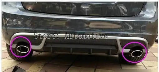 Парный задний глушитель выхлопной трубы наконечник хвостовой для Volvo XC60 2015 2014 2013