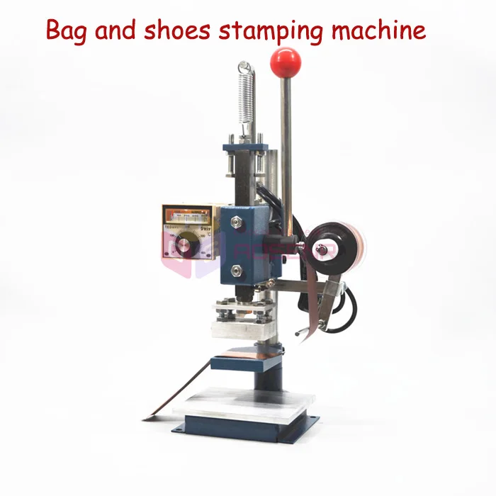 Hot Foil Embossing Stamping Machine with Stand Shoes and Bags Machine
