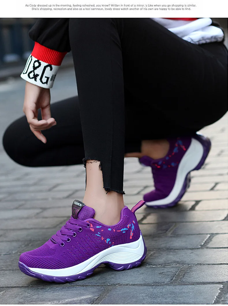 Spring women flat platform sneakers for women Lightweight Comfortable Breathable ladies laces casual sneakers (14)
