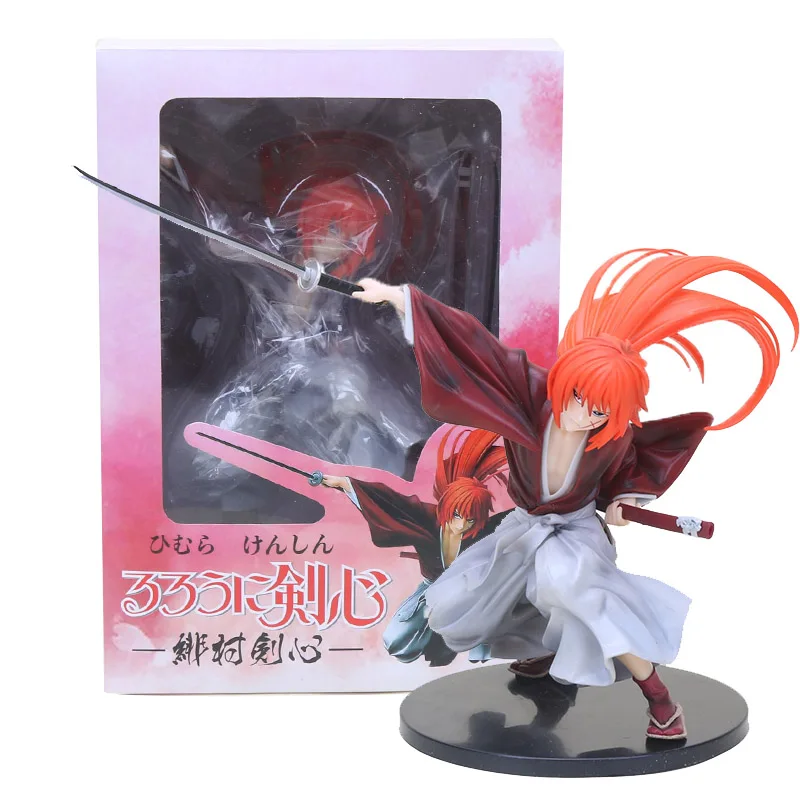 

18cm Rurouni Kenshin HIMURA KENSHIN Action Figure Brinquedos PVC Collectible Model Toy Dolls Gifts