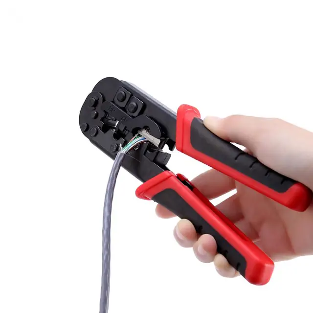 Network Cable Cutting Stripping Crimper Crimping Tool RJ45 RJ12 RJ11 8P
